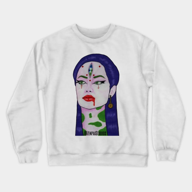 Angelina Crewneck Sweatshirt by Zenpaistudios